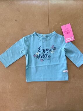 Ruffle Butts Enjoy the Little Things Top 0-3M NWT